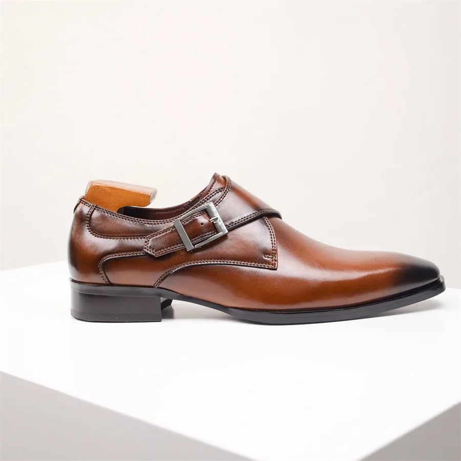 Men’s Monk Strap Dress Shoes | Classic Formal Footwear | Buckle Closure
