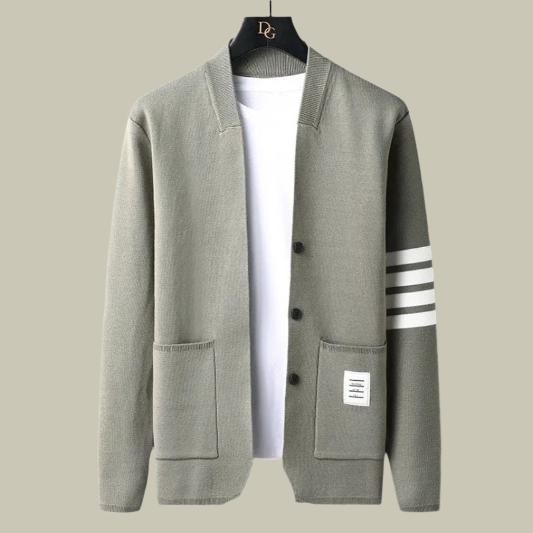 Men’s Amalfi Cardigan | Button-Up | Lightweight Warmth | Timeless Layering Piece