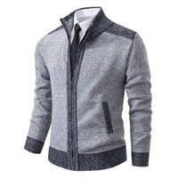 Men’s Zip-Up Cardigan Sweater | Warm Knitted Jacket for Winter