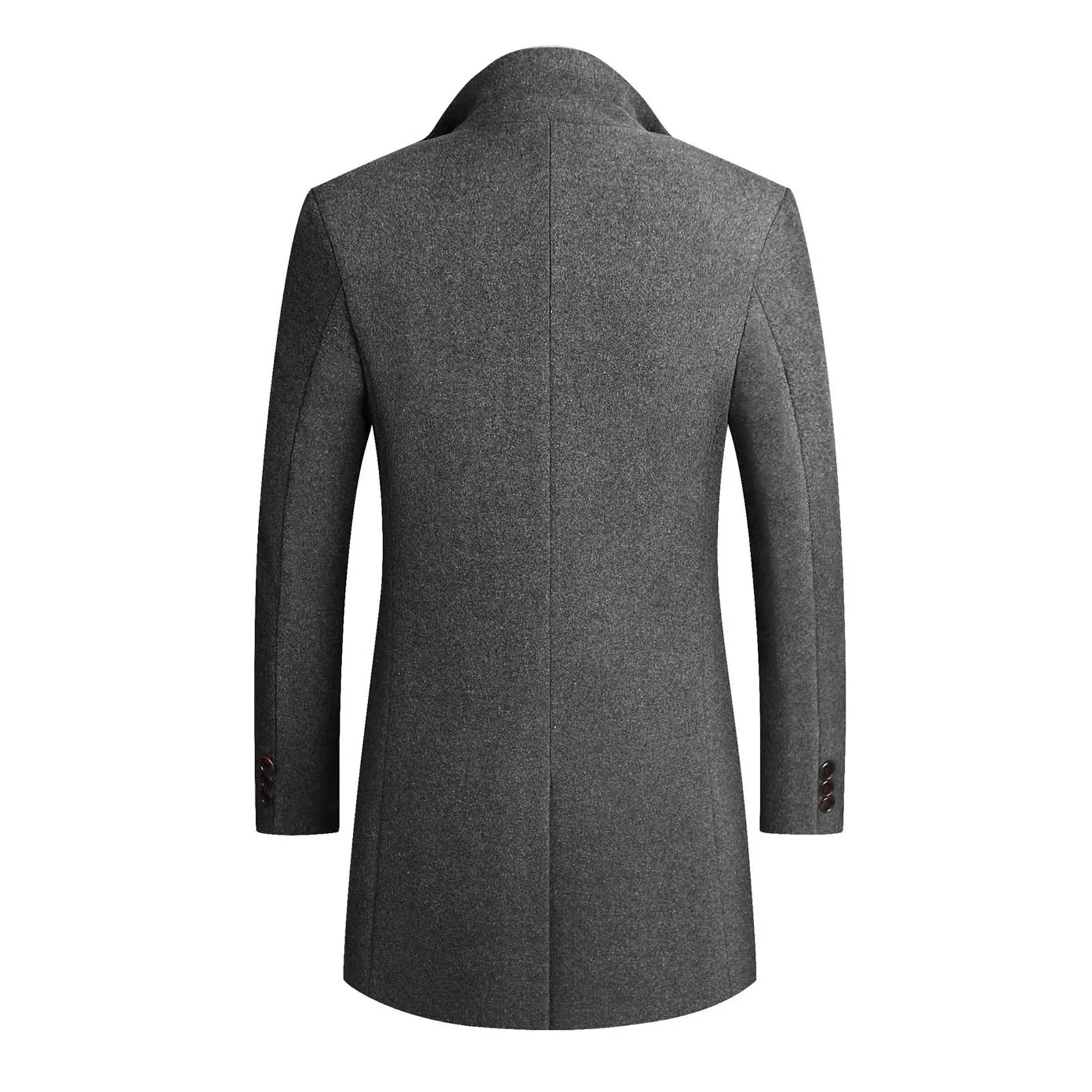 Men’s Classic Overcoat | Smart Winter Coat | Longline Fit | Wind-Resistant Outerwear