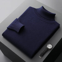 Men’s Turtleneck Jumper | Lightweight Roll Neck | Autumn Knitwear | Long Sleeve Layer