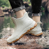 Unisex Waterproof Ankle Boots | Non-Slip Sole | Outdoor Work Boots