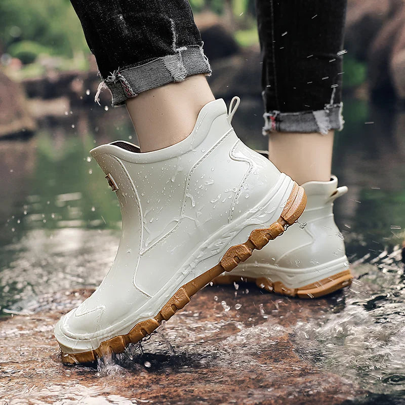 Unisex Waterproof Ankle Boots | Non-Slip Sole | Outdoor Work Boots
