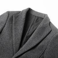Men’s Classic Overcoat | Smart Winter Coat | Longline Fit | Wind-Resistant Outerwear