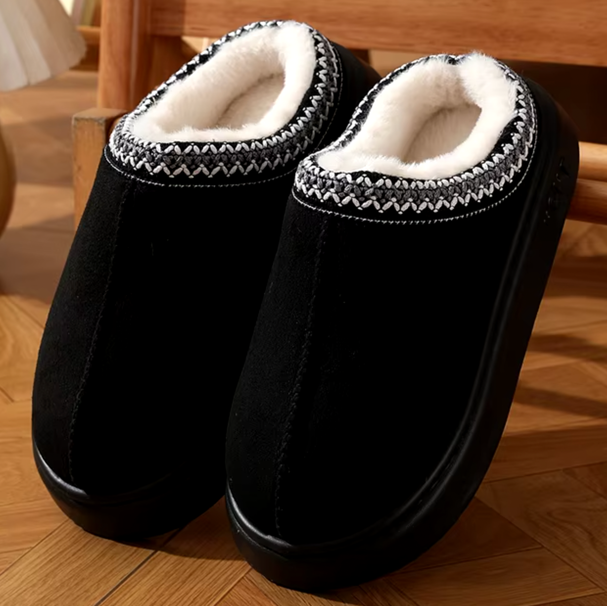 Women’s Sheepskin Slippers | Slip-On Design | Memory Foam Footbed | Non-Slip Sole | Warm & Breathable