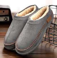 Men’s Sheepskin Slipper Boots | Ankle-High Design | Memory Foam Footbed | Indoor & Outdoor Use | Warm & Durable