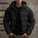 Men’s Waterproof Puffer Jacket with Hood | Warm Winter Weatherproof Coat