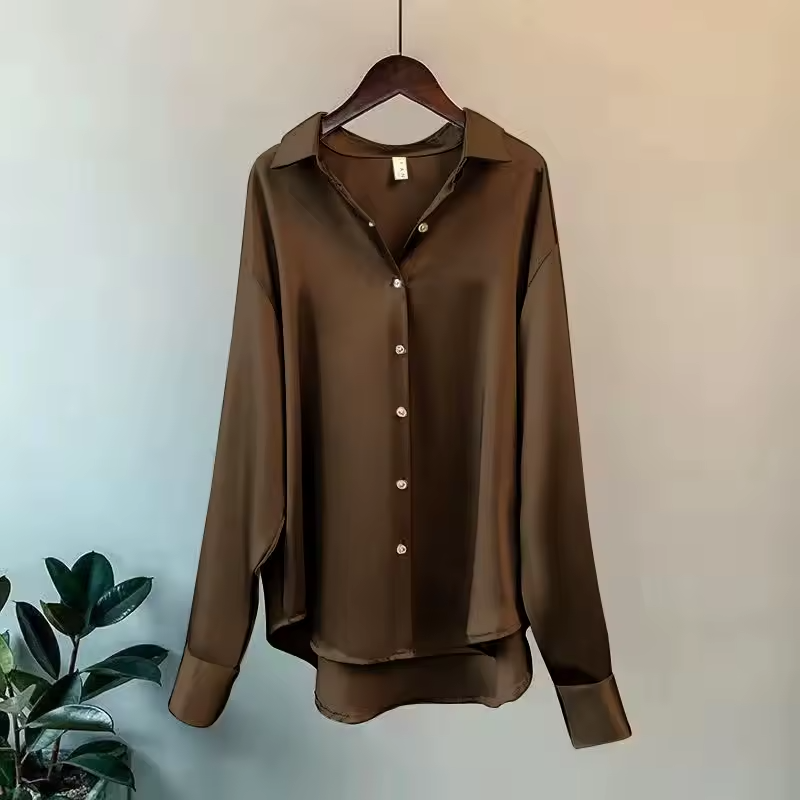 Women’s Long Sleeve Blouse in Elegant Tailored Style | Stylish Ladies Blouse