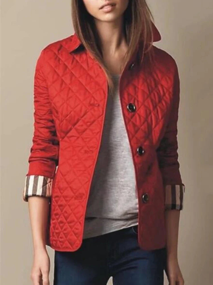 Women’s Quilted Jacket in Tailored Slim Fit | Elegant Ladies Lightweight Coat