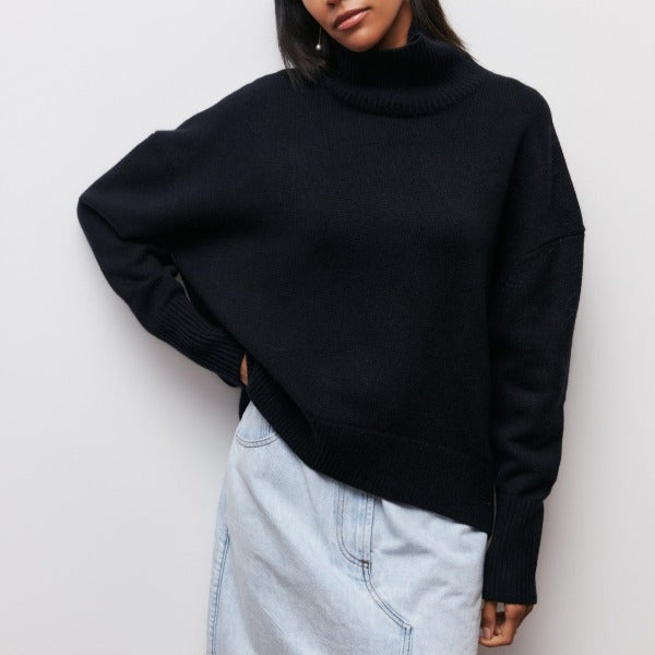 Women’s Turtleneck Jumper | Classic Roll Neck Knitwear for Cold Weather