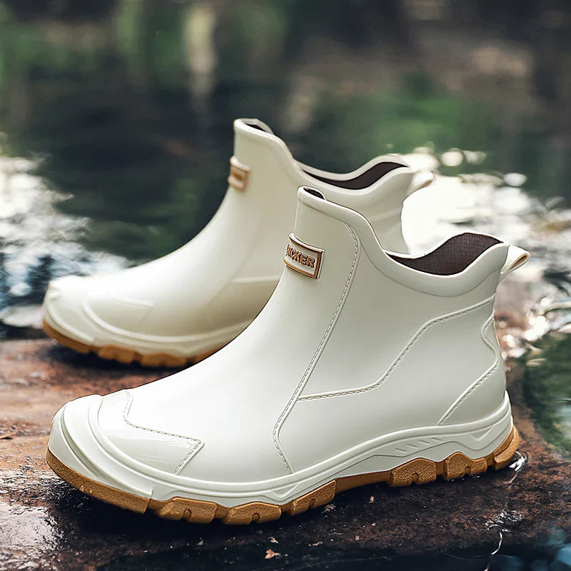 Unisex Waterproof Ankle Boots | Non-Slip Sole | Outdoor Work Boots