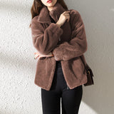 Women’s Fleece Winter Jacket with High Collar | Warm Everyday Coat