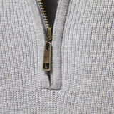 Men’s Quarter Zip Jumper | Lightweight Knit | Ribbed Cuffs | Smart Casual Sweater
