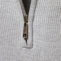 Men’s Quarter Zip Jumper | Lightweight Knit | Ribbed Cuffs | Smart Casual Sweater