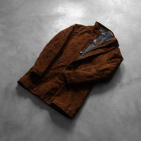 Men’s Brown Suede Jacket with Hooded Winter Style | Warm Casual Coat