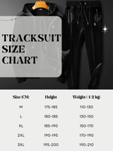 Men’s Two-Piece Tracksuit Set with Hooded Jacket | Casual Sports Jogger Outfit