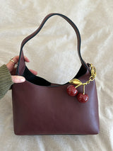 Shoulder Tote Bag | Cherry Charm Detail | Everyday Style | Compact Design