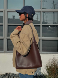 Shoulder Tote Bag | Cherry Charm Detail | Everyday Style | Compact Design