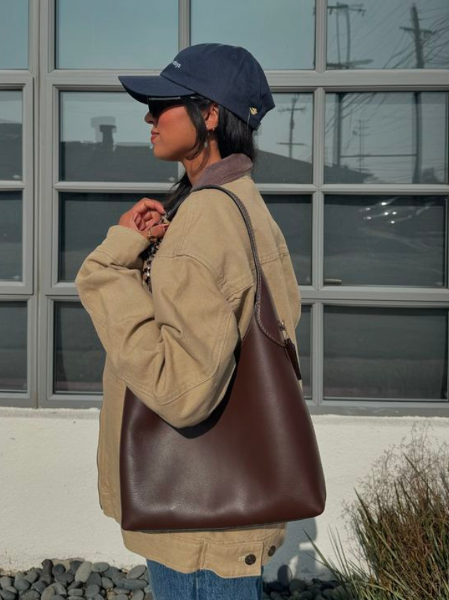 Shoulder Tote Bag | Cherry Charm Detail | Everyday Style | Compact Design