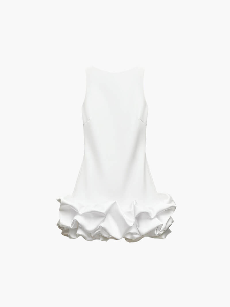 Balloon Mini Dress | Open Back | City Chic Style
