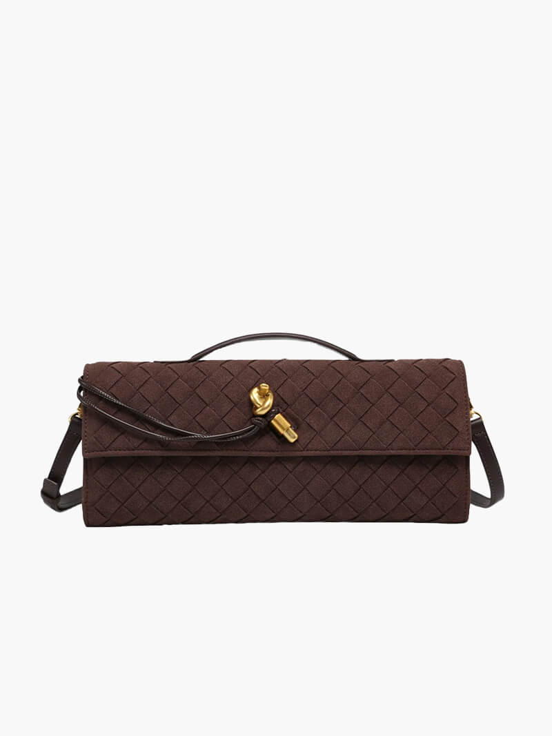 Elegant Shoulder Bag | Gold Bow Detail | Timeless Minimalist Style | Everyday Use