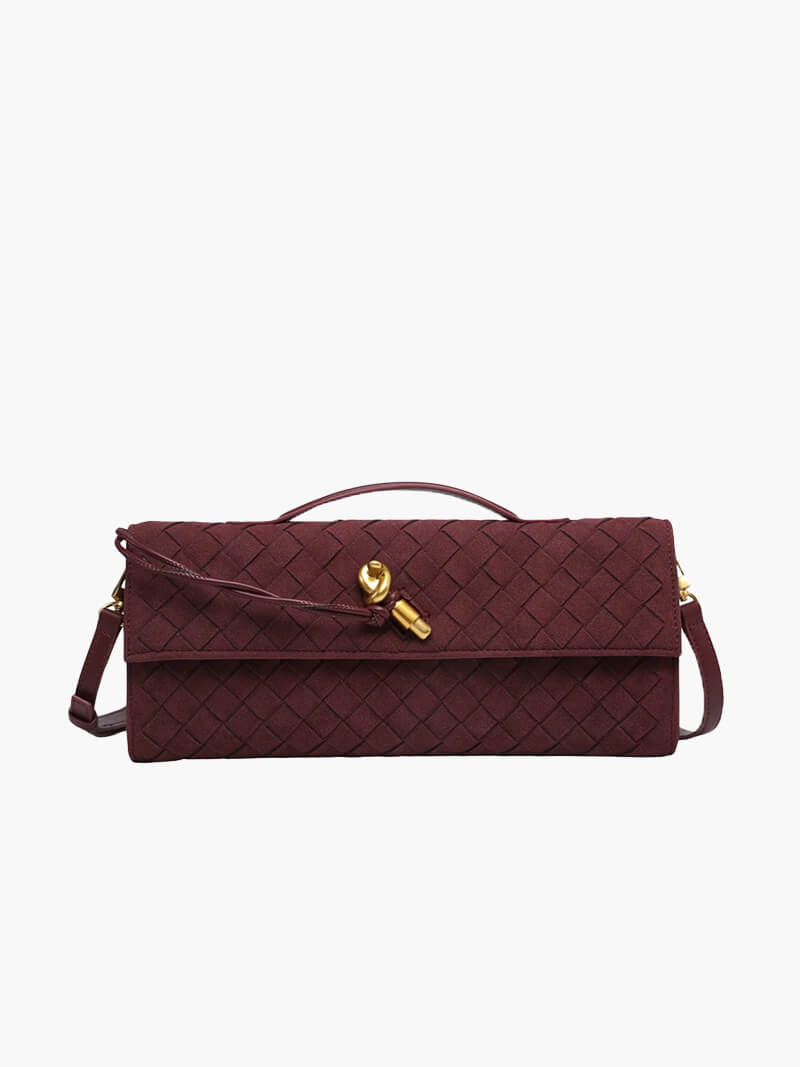 Elegant Shoulder Bag | Gold Bow Detail | Timeless Minimalist Style | Everyday Use