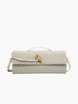 Elegant Shoulder Bag | Gold Bow Detail | Timeless Minimalist Style | Everyday Use