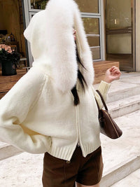 Faux Fur Jacket | Turn-Down Collar | Autumn Winter Style | Elegant Outerwear