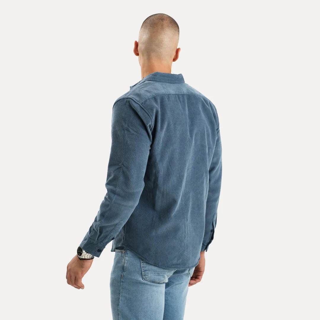 Corduroy Shirt Jacket for Men | Lined Overshirt | Casual Smart Layer