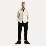 Corduroy Shirt Jacket for Men | Lined Overshirt | Casual Smart Layer