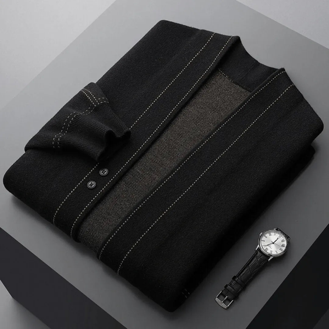 Open Front Cardigan for Men | Lightweight Layer | Smart Casual Knit