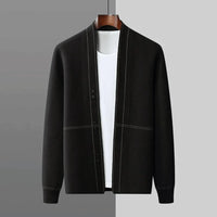 Open Front Cardigan for Men | Lightweight Layer | Smart Casual Knit