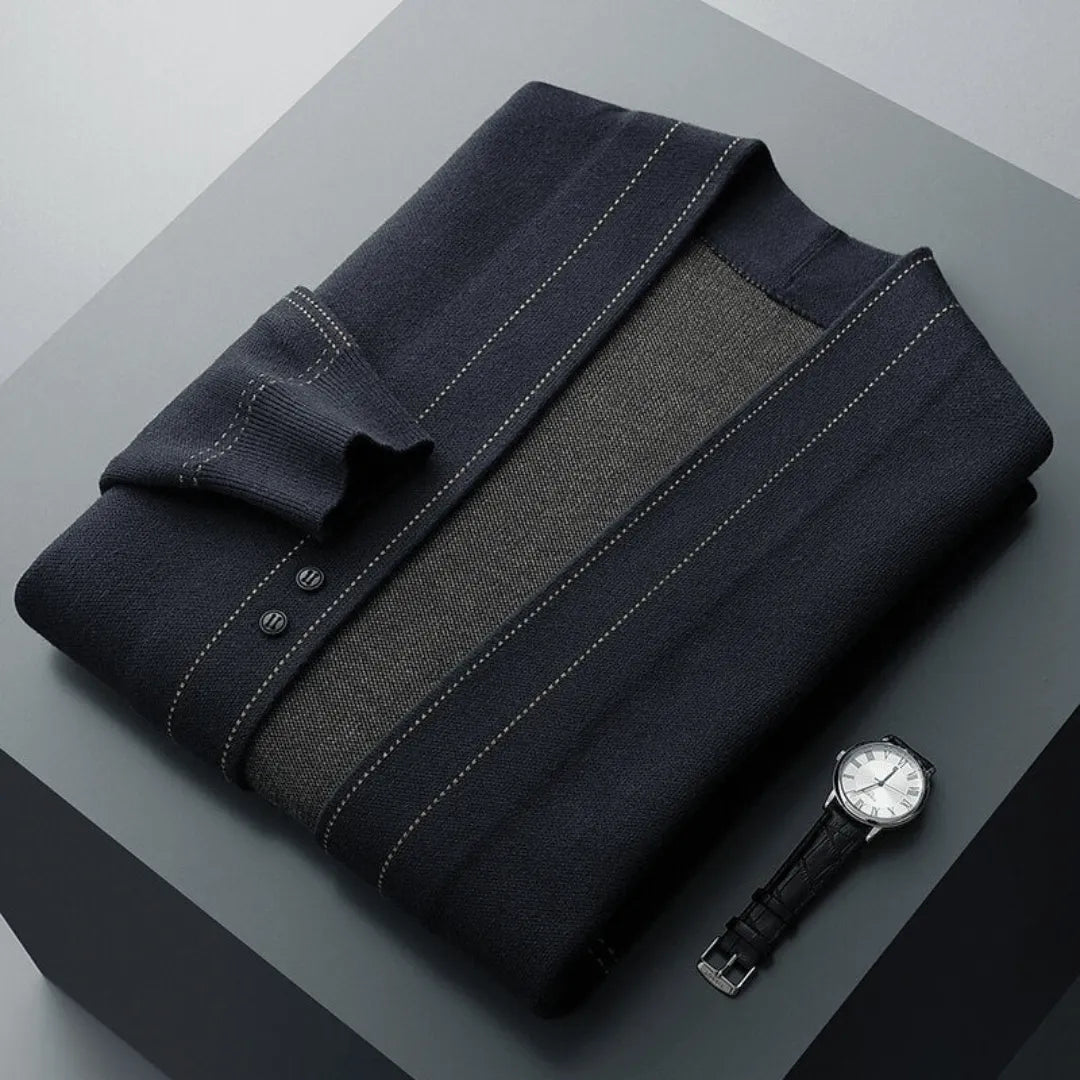 Open Front Cardigan for Men | Lightweight Layer | Smart Casual Knit
