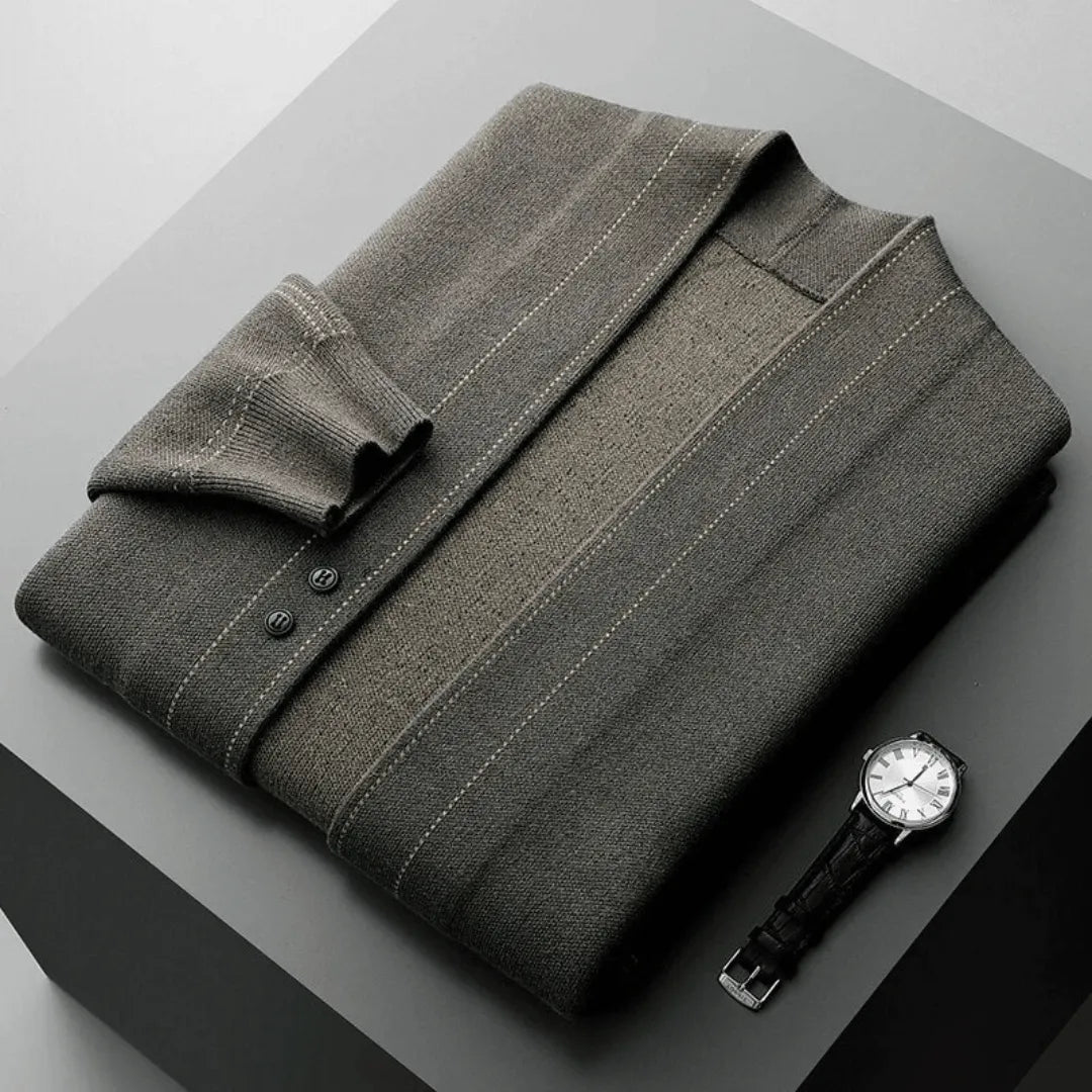 Open Front Cardigan for Men | Lightweight Layer | Smart Casual Knit