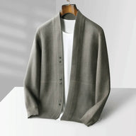 Open Front Cardigan for Men | Lightweight Layer | Smart Casual Knit