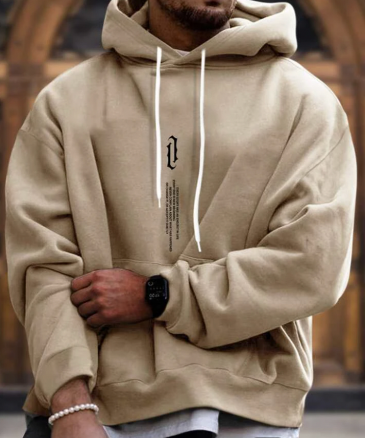 Men’s Pullover Hoodie in Relaxed Fit Style | Warm Casual Sweatshirt for Everyday Wear