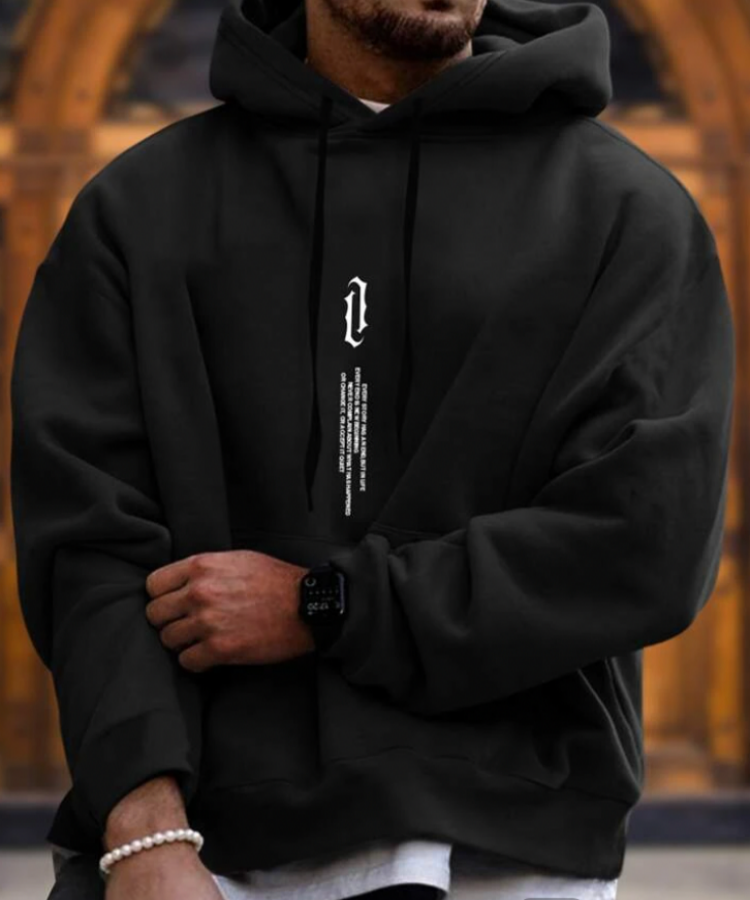 Men’s Pullover Hoodie in Relaxed Fit Style | Warm Casual Sweatshirt for Everyday Wear