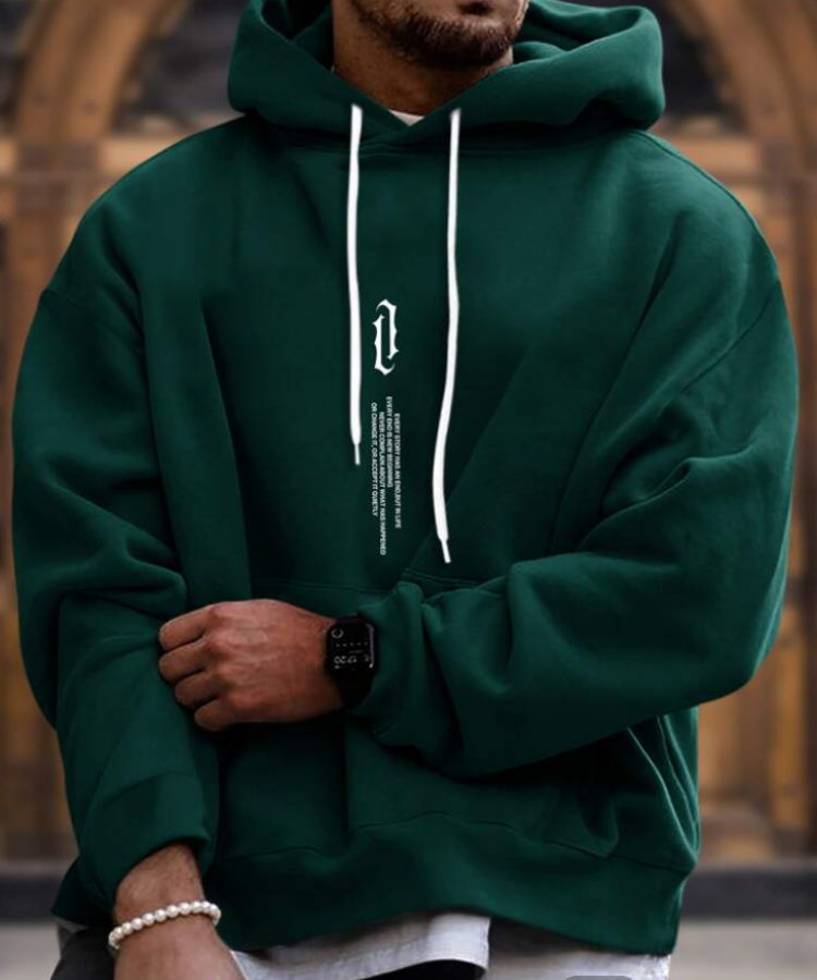 Men’s Pullover Hoodie in Relaxed Fit Style | Warm Casual Sweatshirt for Everyday Wear