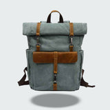 Vintage Roll Top Backpack | Rugged Everyday Bag | Durable Travel Companion