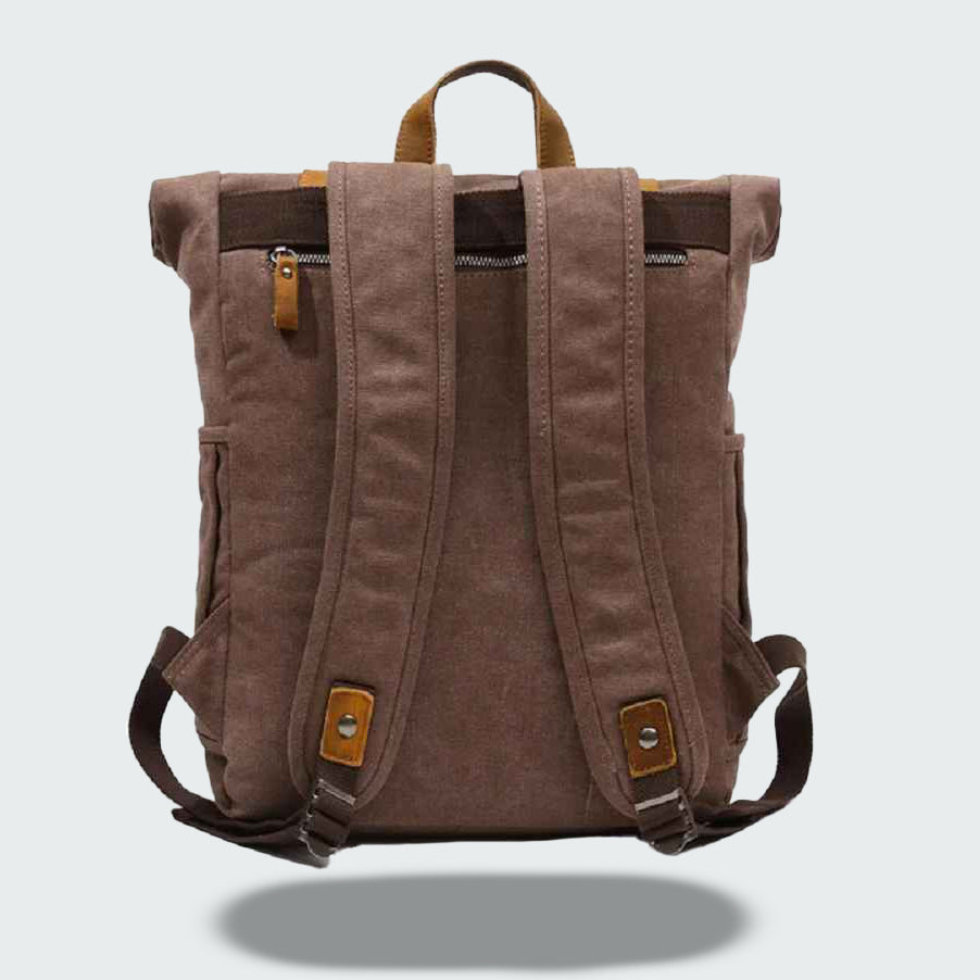 Vintage Roll Top Backpack | Rugged Everyday Bag | Durable Travel Companion