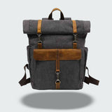 Vintage Roll Top Backpack | Rugged Everyday Bag | Durable Travel Companion