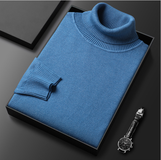 Men’s Turtleneck Sweater in Classic Roll Neck Style | Warm Winter Jumper