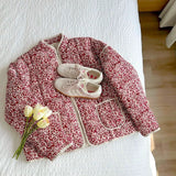 Women’s Quilted Jacket | Floral Print | Lightweight Design | Casual Smart Layer