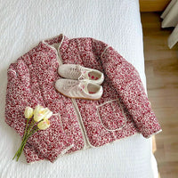 Women’s Quilted Jacket | Floral Print | Lightweight Design | Casual Smart Layer