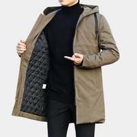 Men’s Long Winter Jacket in Classic Insulated Style | Warm Coat for Cold Days