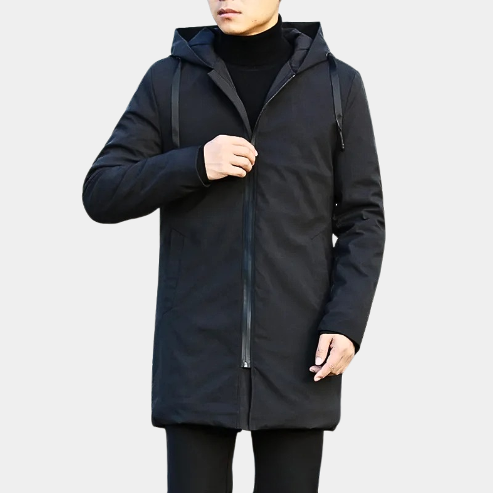 Men’s Long Winter Jacket in Classic Insulated Style | Warm Coat for Cold Days