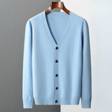 Men’s Lightweight Button-Up Cardigan | Slim Fit Knitwear | Smart Casual Layer | All Season Jumper