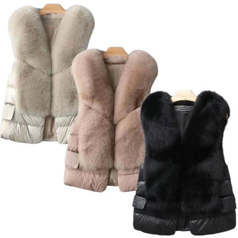 Women’s Long Fluffy Cardigan Vest | Cozy Winter Coatigan