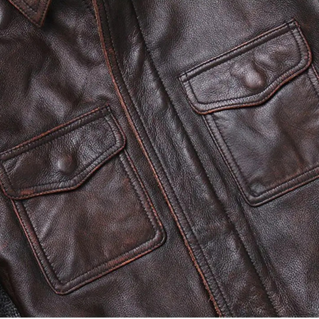 Unisex Classic Leather Jacket | Tailored Fit | Timeless Outerwear