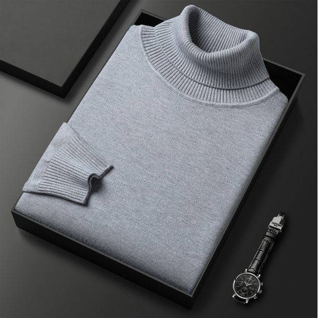 Men’s Turtleneck Sweater in Classic Roll Neck Style | Warm Winter Jumper